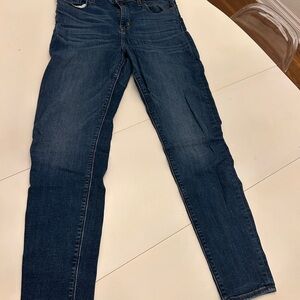 Natalie Mid Rise Super Skinny Hudson Jeans Dark Blue Women's Skinny Jeans